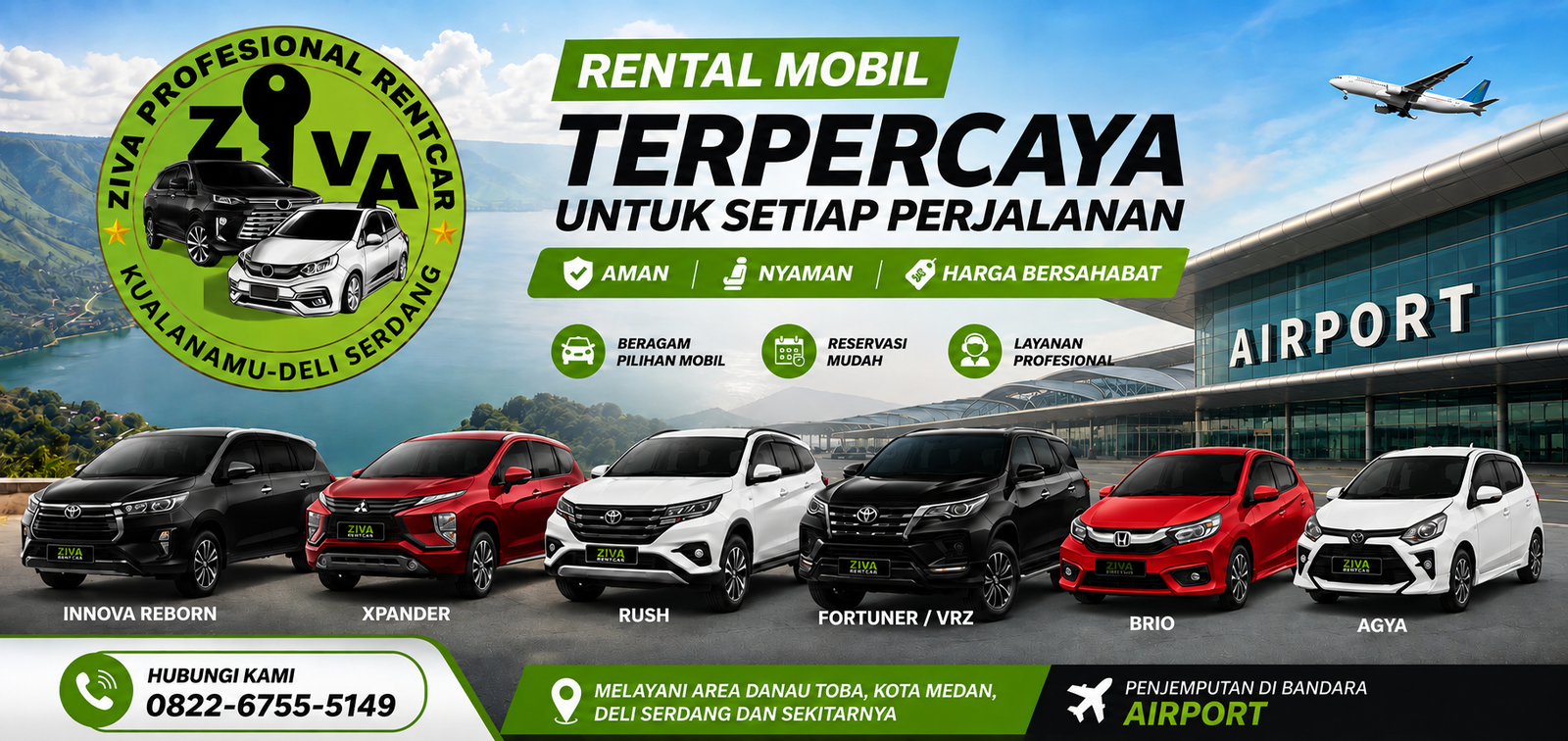 Rental Mobil Kualanamu - Rental Mobil Kualanamu Ziva, antar jemput Bandara Internasional Kualanamu